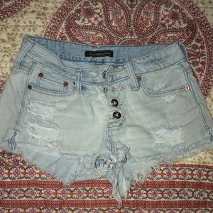 abercrombie jean shorts